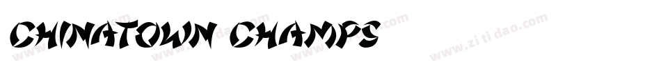 Chinatown Champs字体转换